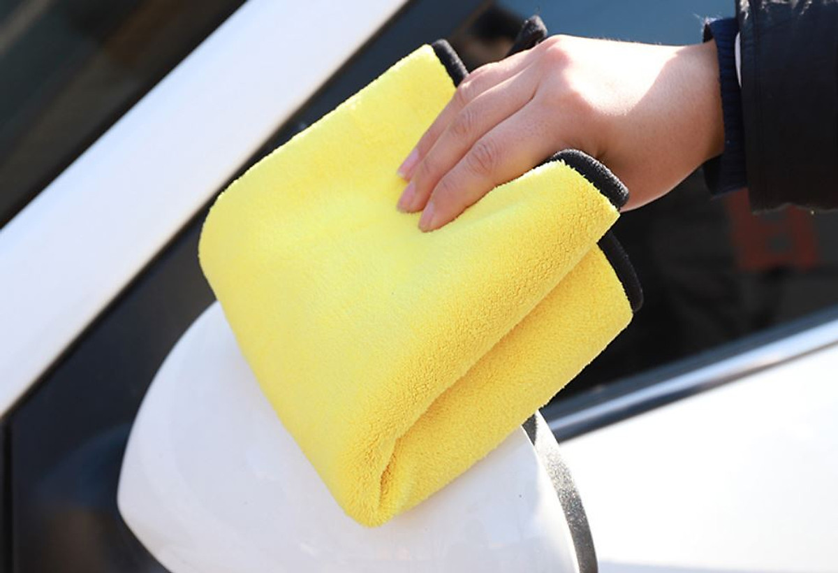 Khăn Lau Xe Ô Tô Đa Năng Cỡ Đại Siêu Thấm Kích Thước 30cm x 40cm, Khăn Lau Đa Năng Chất Liệu Microfiber Chính Hãng miDoctor