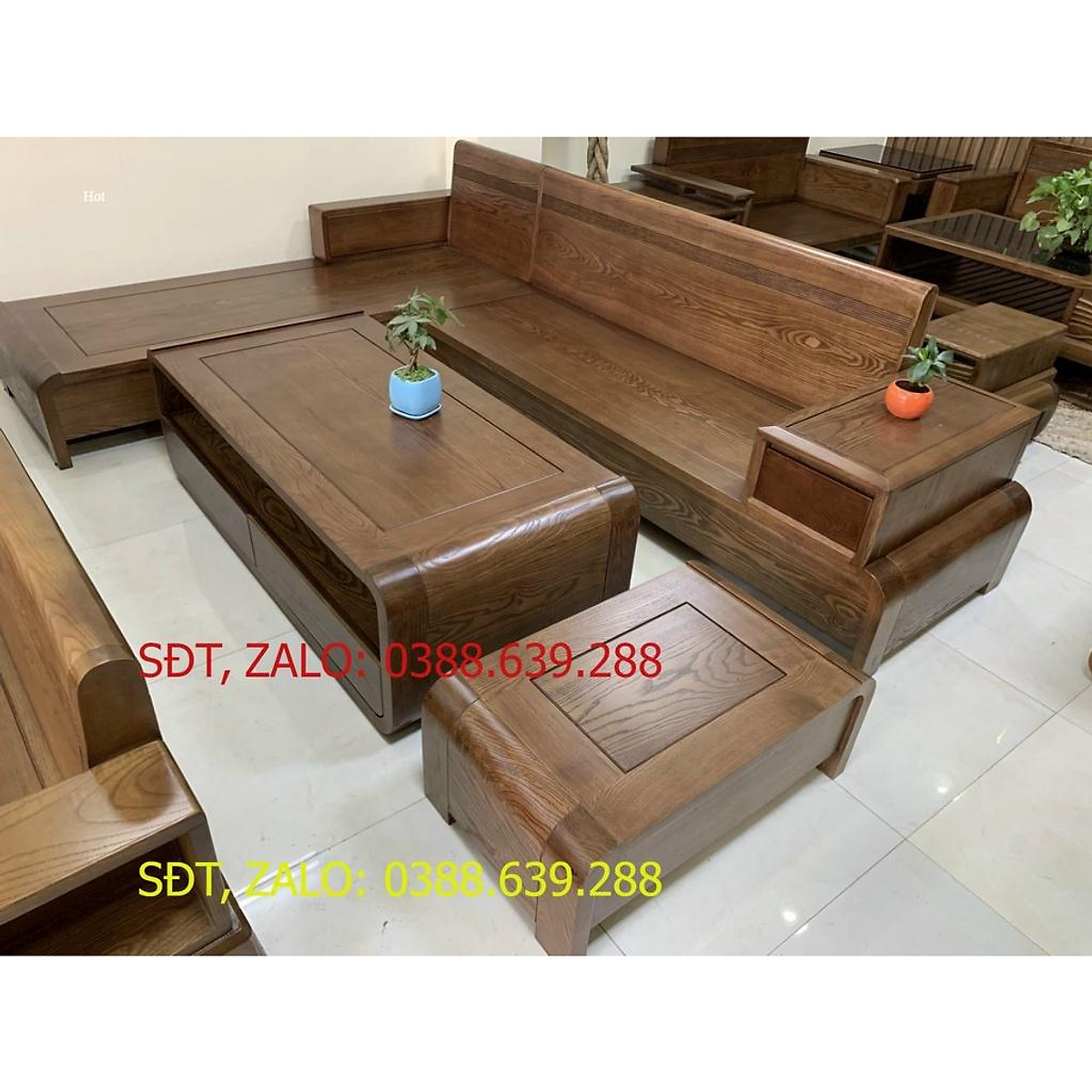 Mua Bộ bàn ghế sofa gỗ phòng khách chân cong dáng chữ L | Tiki Mua Bộ Bàn Ghế Sofa Gỗ Phòng Khách Chân Cong Dáng Chữ L | Tiki