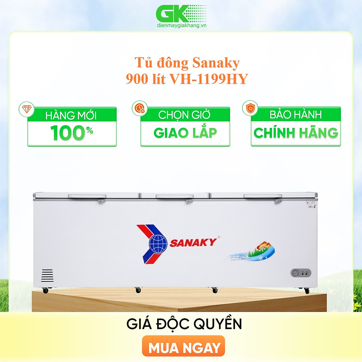 Tủ Đông Sanaky VH-1199HY (1100L) - Hàng Chính Hãng