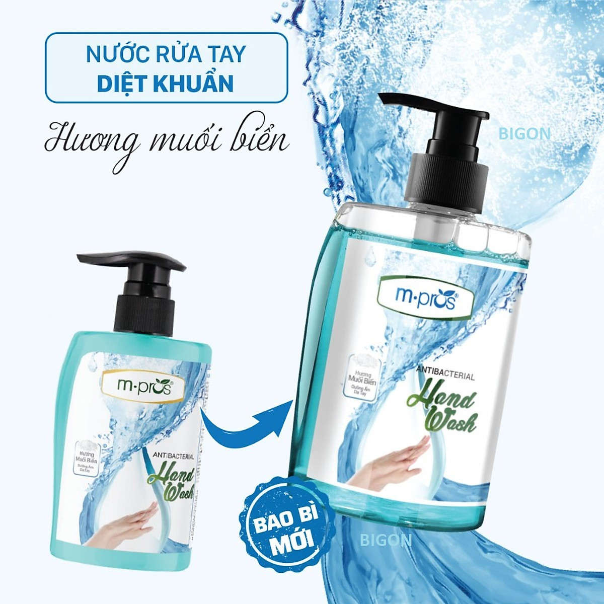 Nước Rửa Tay Diệt Khuẩn - Muối Biển