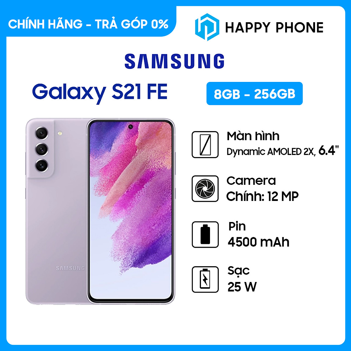 Điện thoại Samsung Galaxy S21 FE 5G (8GB/256GB) - Hàng chính hãng - ĐÃ KÍCH HOẠT BẢO HÀNH ĐIỆN TỬ