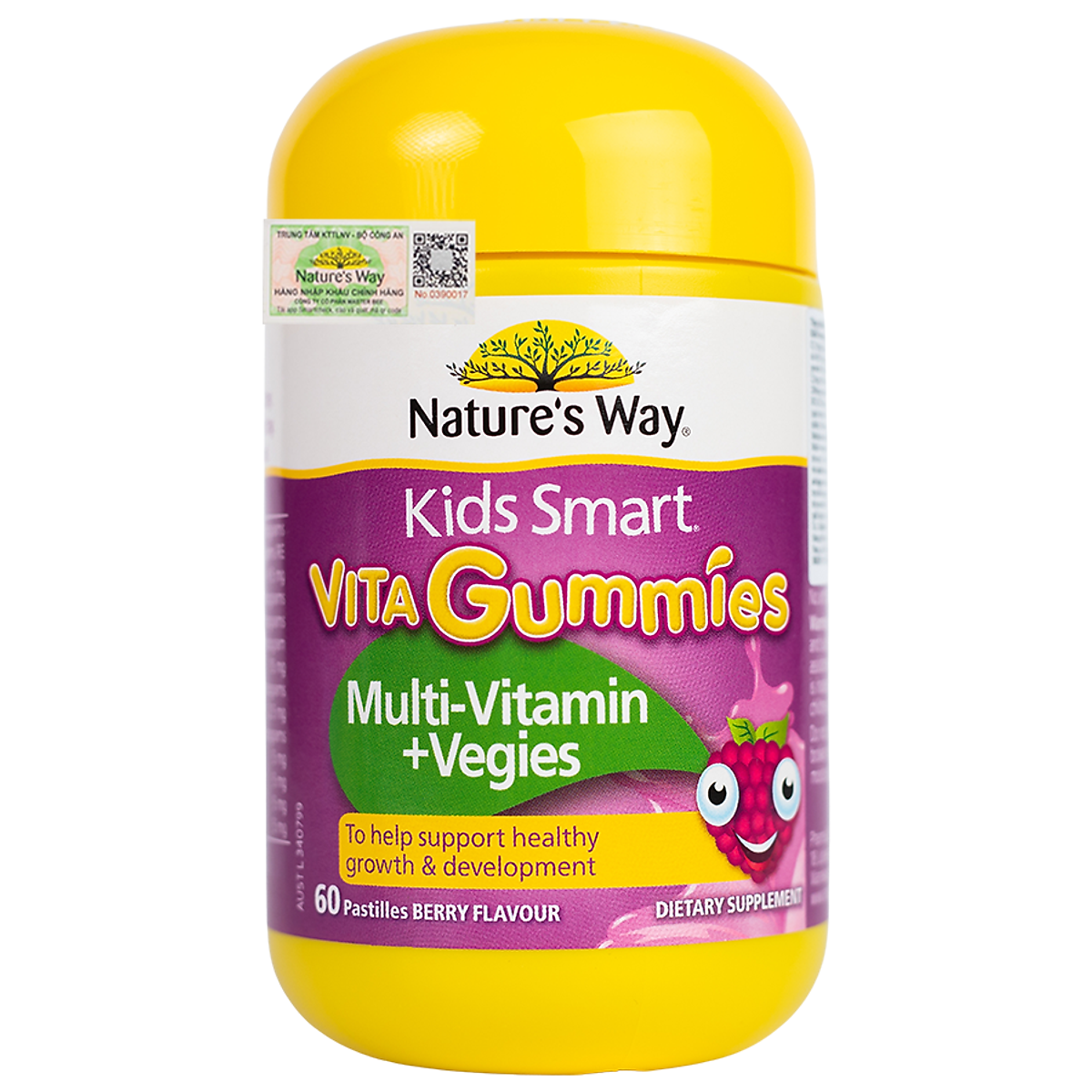Nature's Way Kids Smart VITA GUMMIES ( VITAMIN/ VEGIES) - Vitamin Tổng Hợp (60 viên/ Lọ)