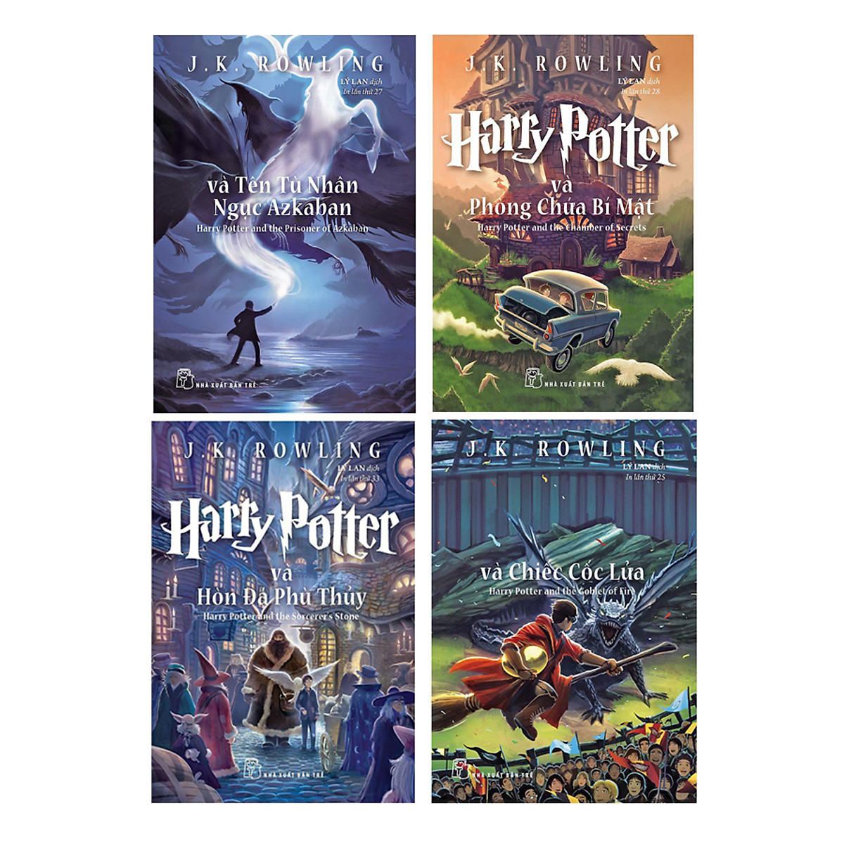Combo Harry Potter 4 Tập (Tập 1 - Tập 4)