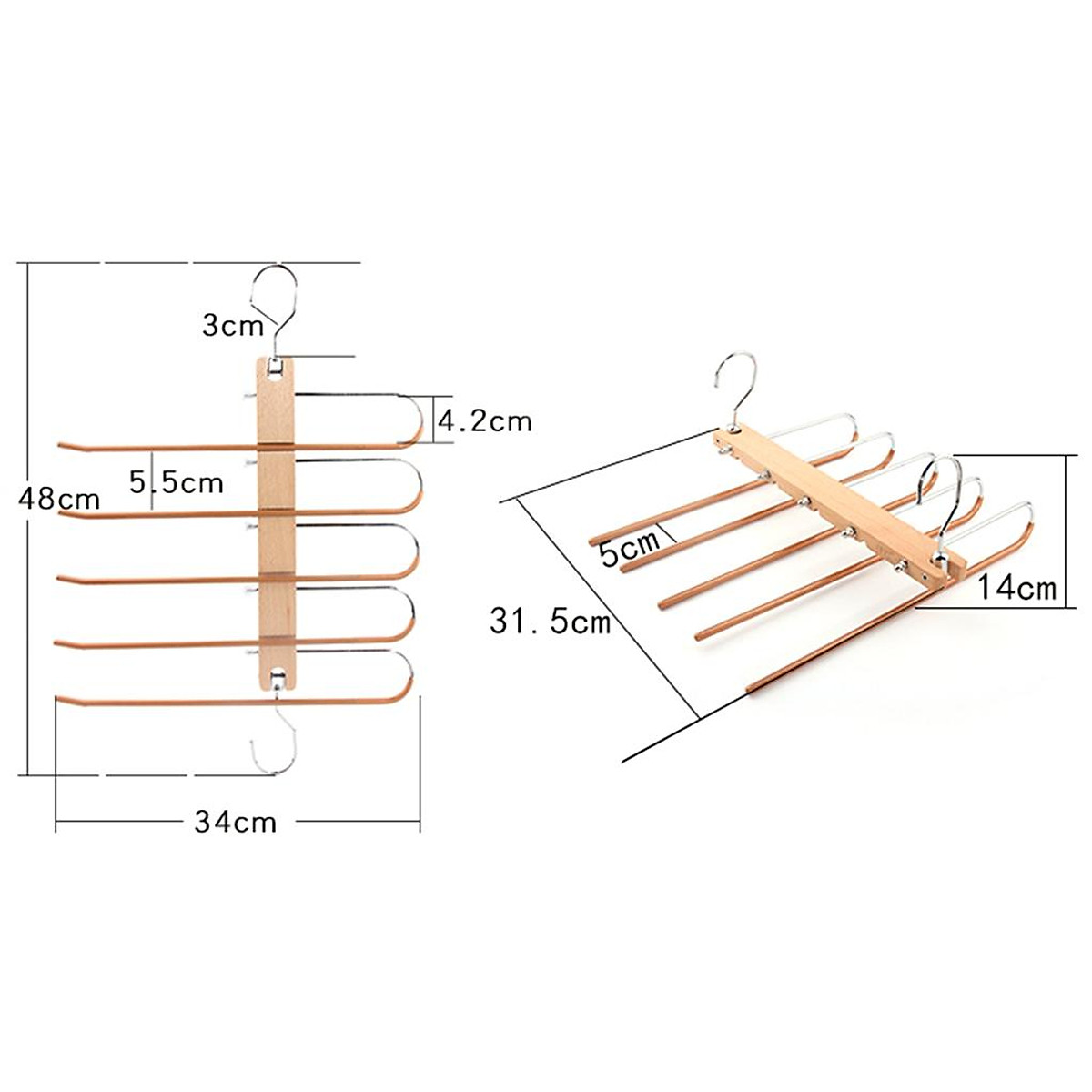 Amazon.com: PRIM HOME Pants Hangers Space Saving - Wood Scarf Hangers for  Closet Organizer - Jean Hangers Scarf Holder Closet Space Saving Hangers -  Pants Rack Leggings Hanger Space Saver Closet Organization :