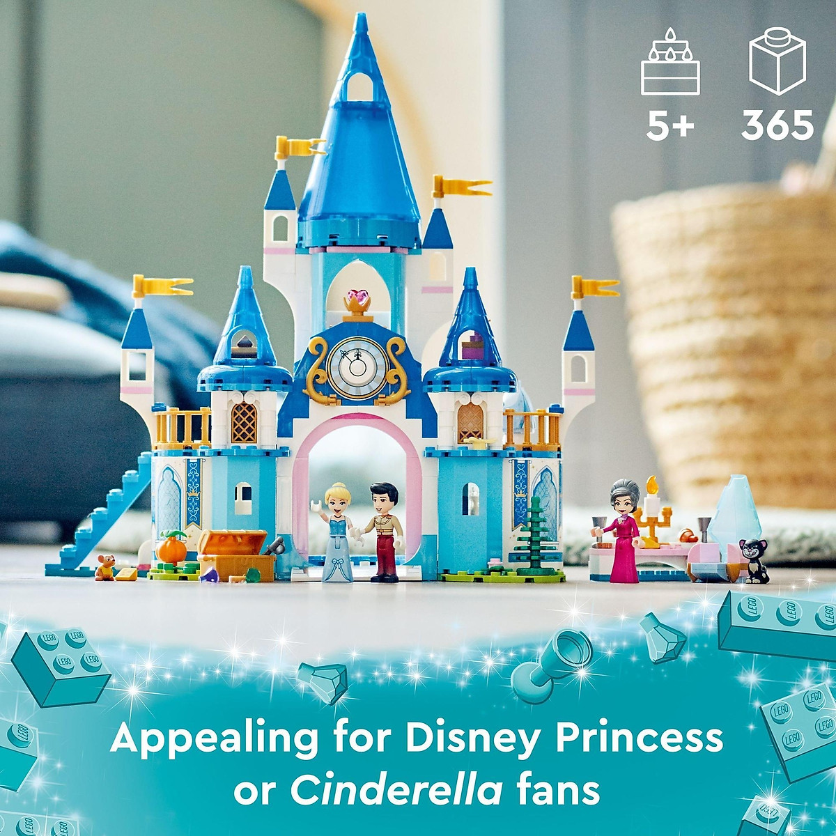 LEGO Disney Princess 43206 Lâu đài công chúa lọ lem và hoàng tử ...