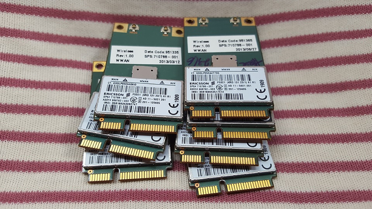 Card WWAN 3G Ericsson: F5321 - HP hs2350 dùng cho HP 8470p, 8470w,8570p,8570w,8770w - Hàng nhập khẩu