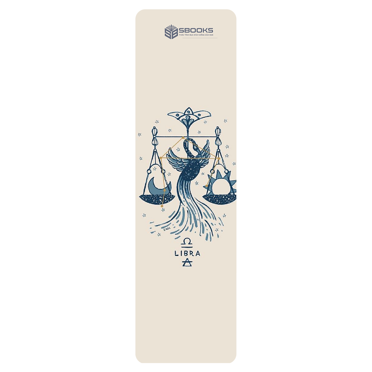 6 Cái Bookmark Kẹp Sách, Dấu Trang Hoạ Tiết Cung Hoàng Đạo (Màu Trắng) - SBOOKS