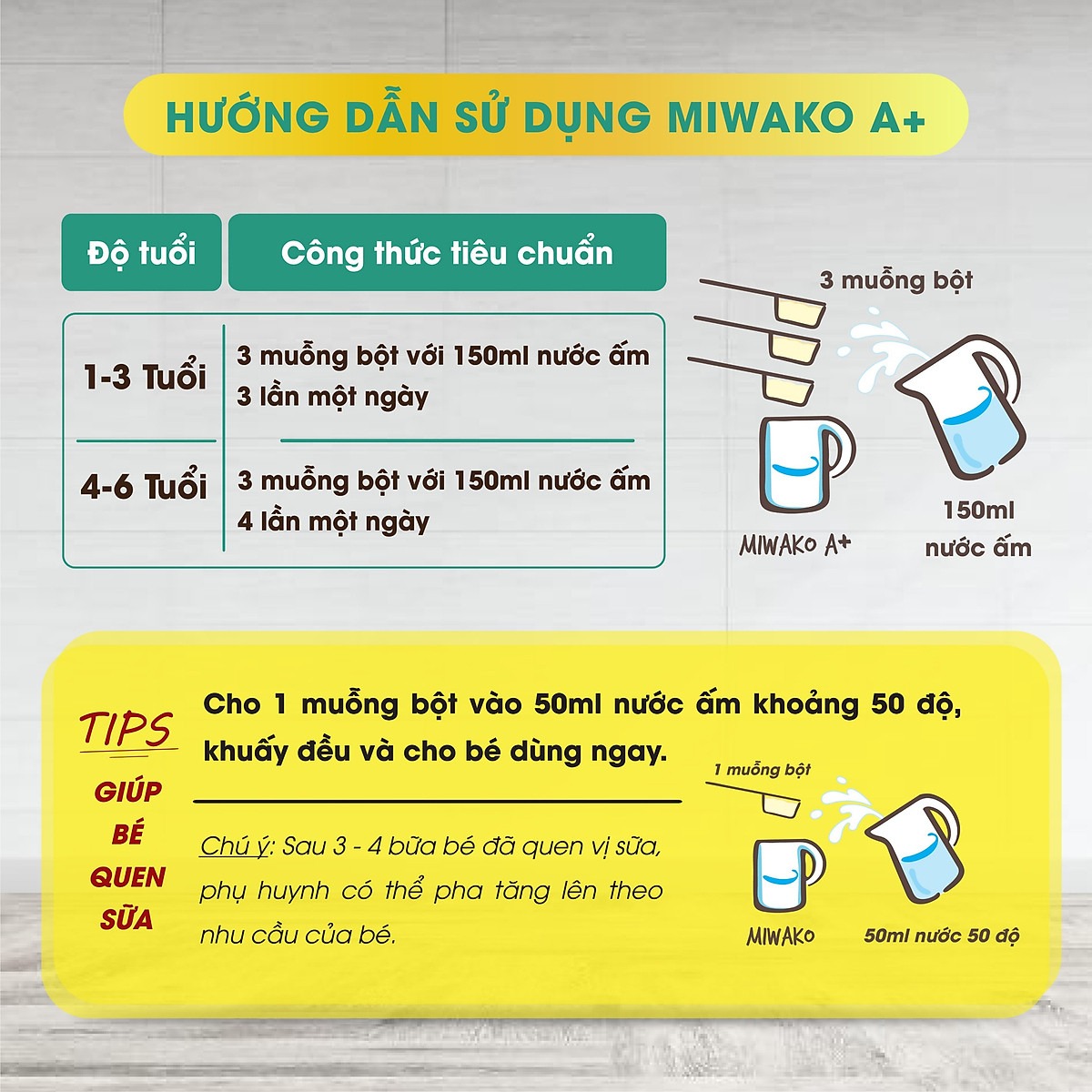 Sữa Miwako A+ Sữa Hạt Cho Bé Tăng Chiều Cao Ngủ Ngon Phát Triển Thông Minh, Sữa Không Đường 700g Vị Vani x3 Hộp - miwako