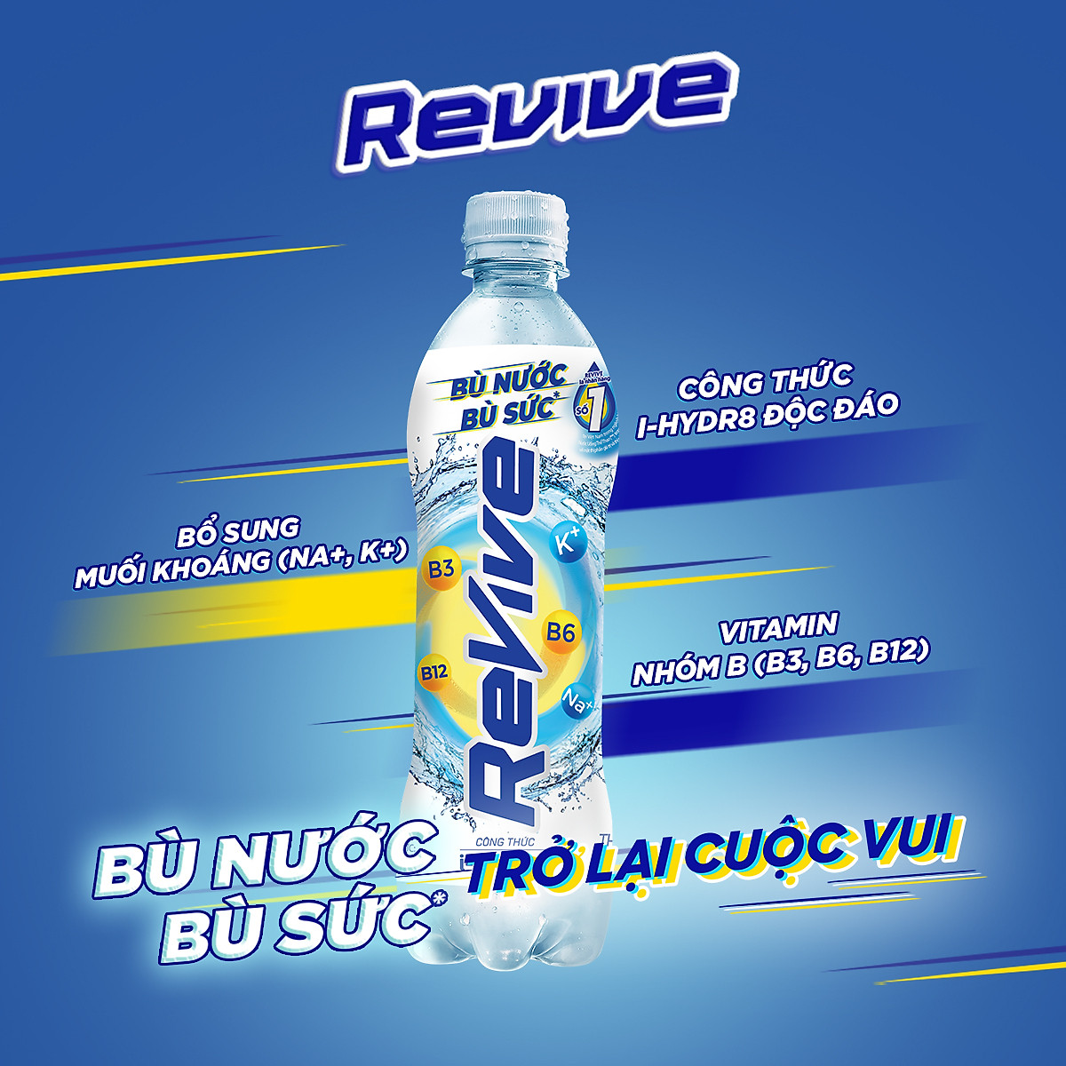 Thùng 24 Chai Nước Giải Khát Revive 500ml