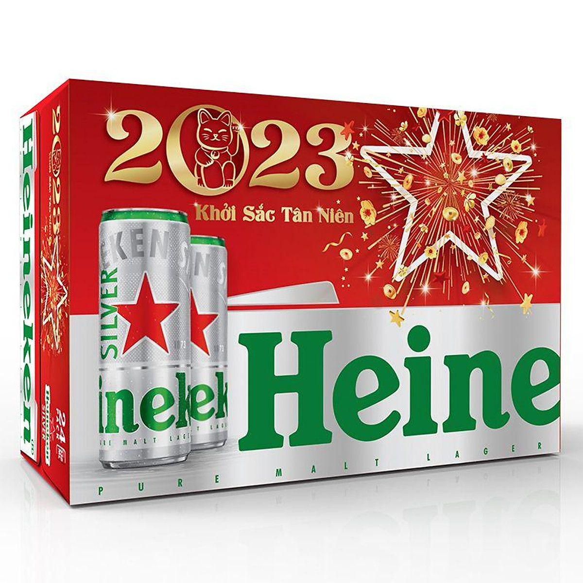Thùng 24 Lon Bia Heineken Silver 330ml/Lon - Bia, cider