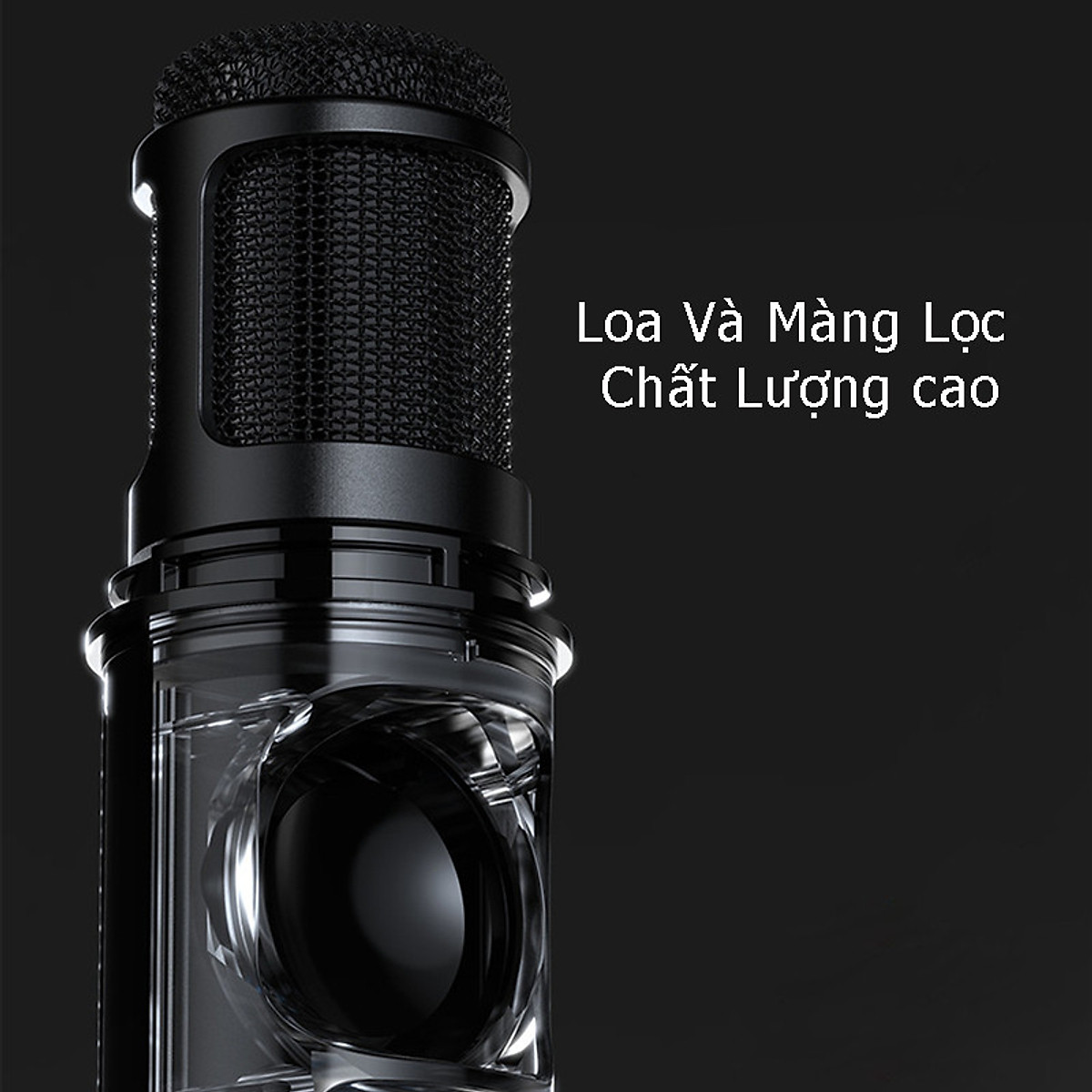 Micro Bluetooth không dây Karaoke hút âm siêu nhẹ cao cấp PKCB cho điện thoại - Hàng Chính Hãng