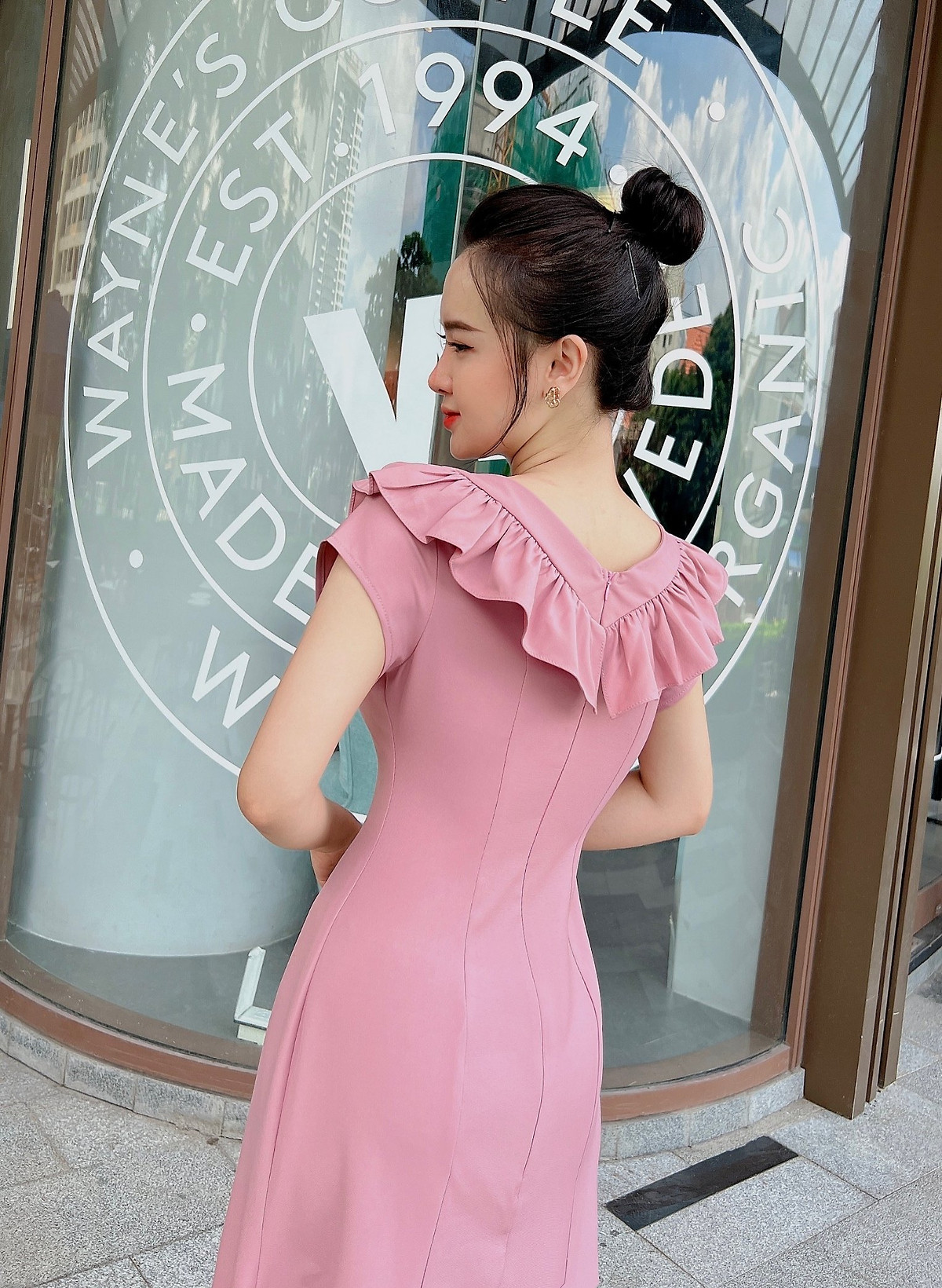 Rập giấy đầm 7 mảnh tay loe mã 1258 BẢN VẼ  Lazadavn