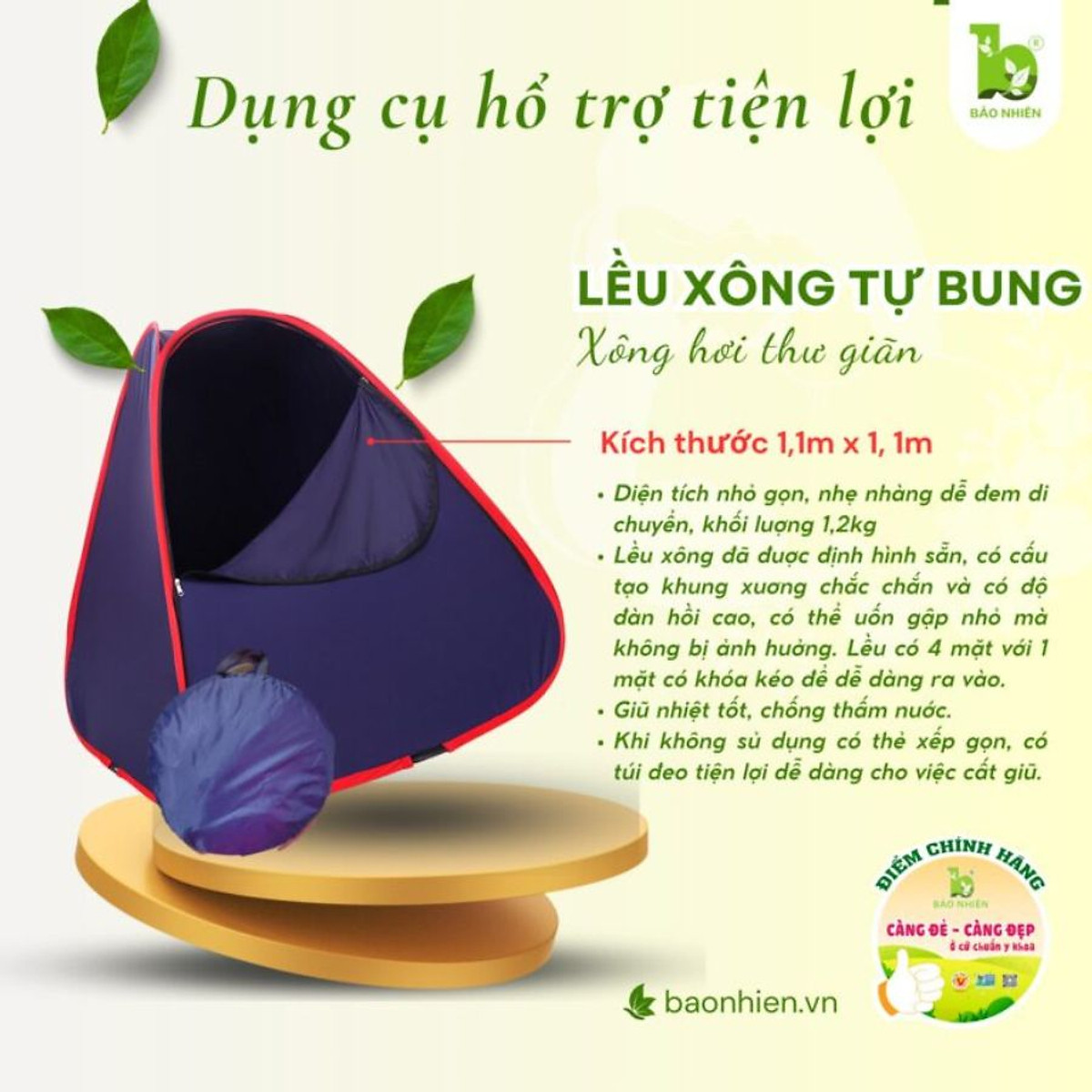 Lều Xông Hơi Cung Đình Bảo Nhiên