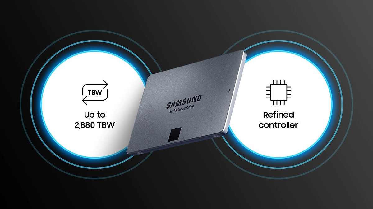 Ổ cứng gắn trong SSD Samsung 870 QVO 1TB | 2TB 2.5 inch SATA 3 - Hàng chính hãng