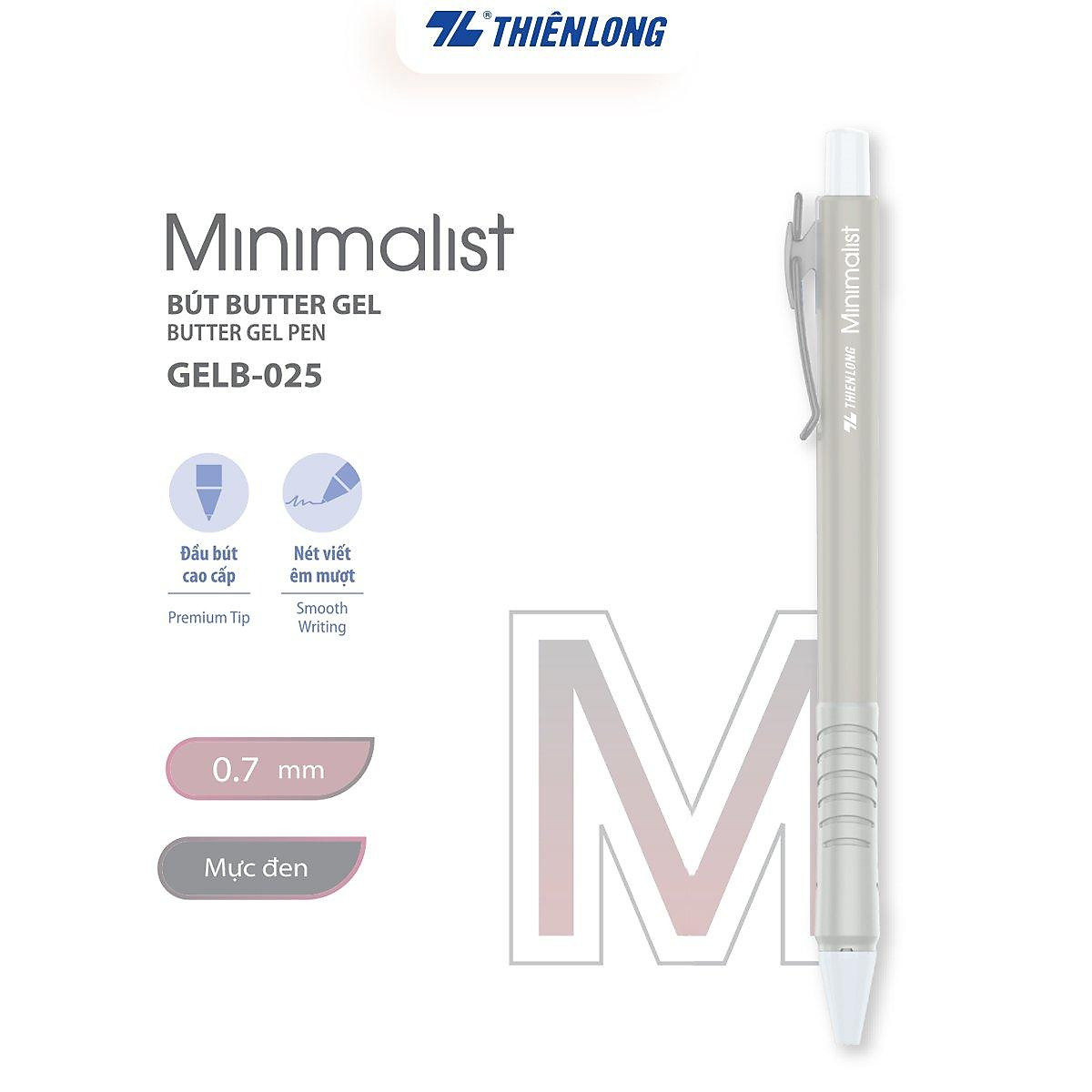 Bút gel B - Minimalist Butter Gel Thiên Long GELB-025