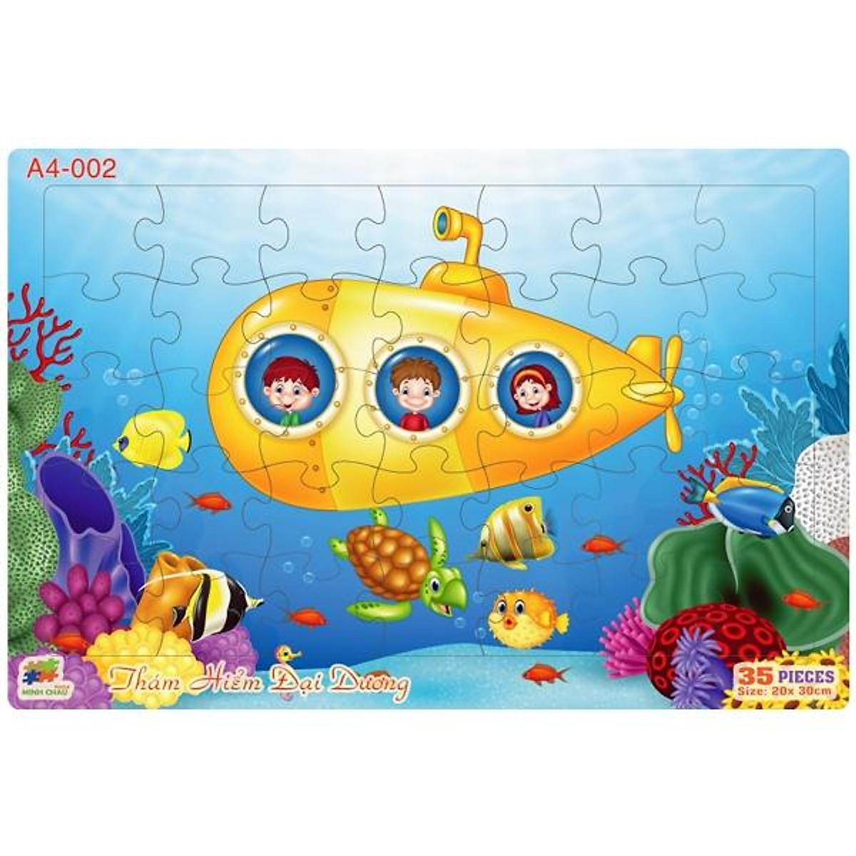 Bộ Xếp Hình Khổ A4 Puzzle Minh Châu 35-02 - Thám Hiểm Đại Dương ...