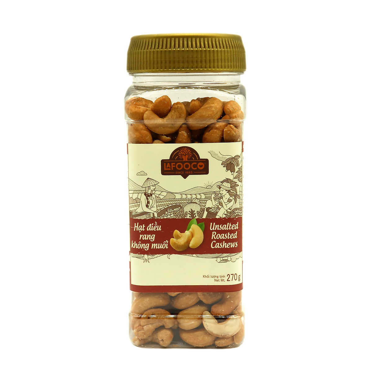 Hạt Điều Rang Không Muối Lafooco 270g - Hạt, củ, quả khô