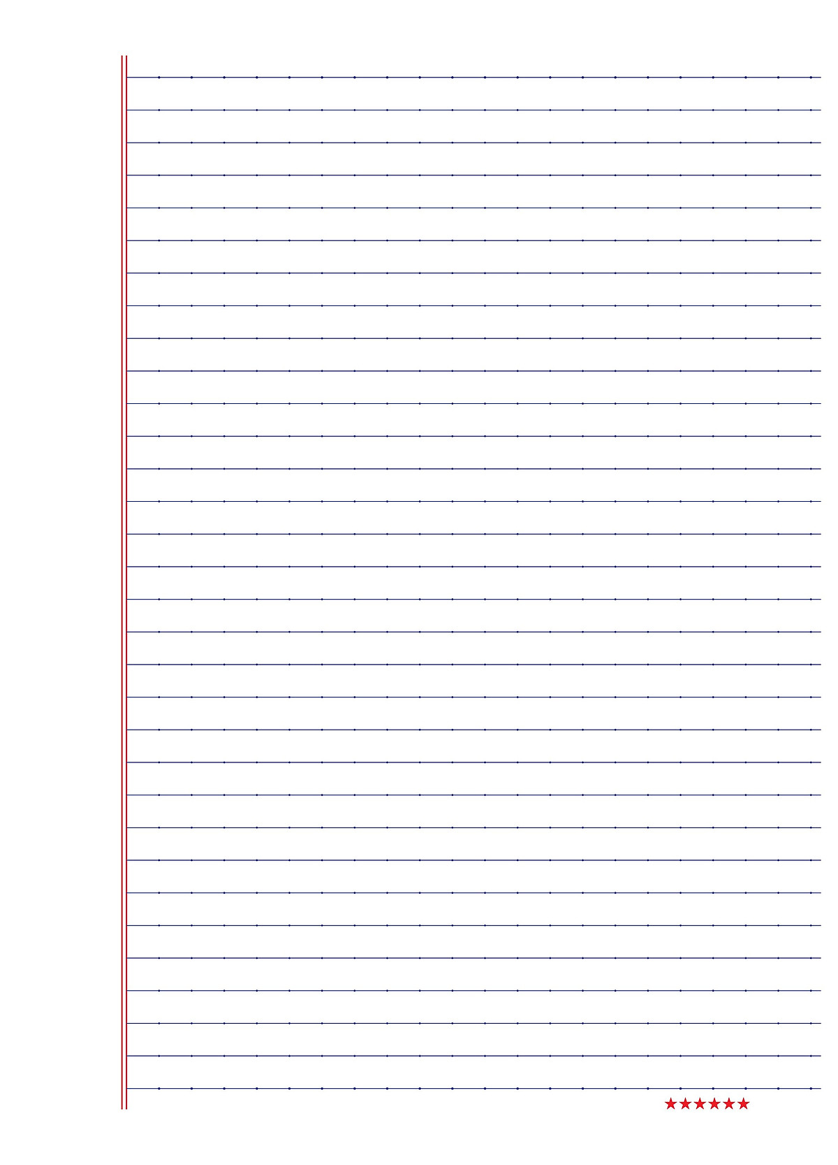 Giấy kiểm tra kẻ ngang không chấm TUANVIET BOOKS (1 túi - 30 tờ đôi + đơn)