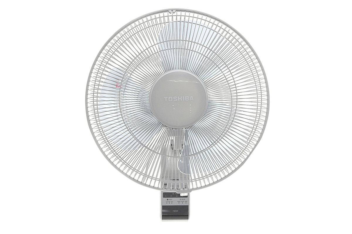 Quạt treo tường Toshiba F-WSA20(H)VN - 3 cánh, động cơ bạc thau - 3 mức gió - Điều khiển từ xa - Hẹn giờ tắt - Hàng chính hãng, bảo hành 12 tháng