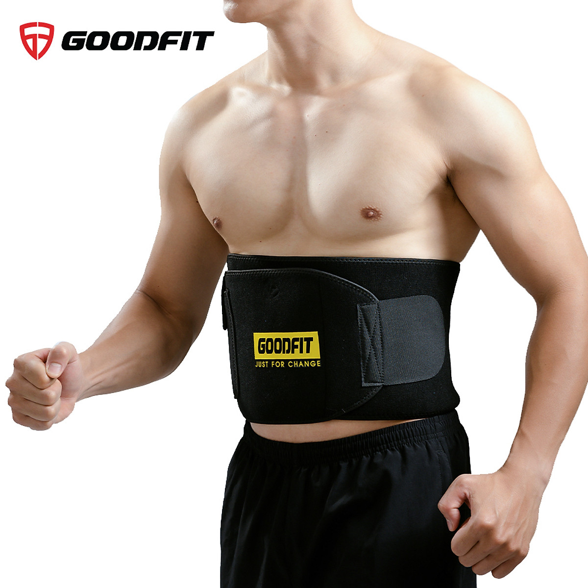 Đai lưng mềm tập gym, đai cuốn nóng giảm mỡ bụng GoodFit GF724WS