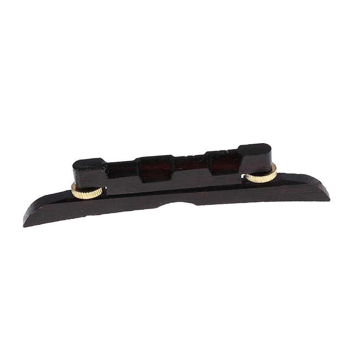 Adjustable Mandolin Bridge Black Ebony Bridge With GoldColored Adjustment