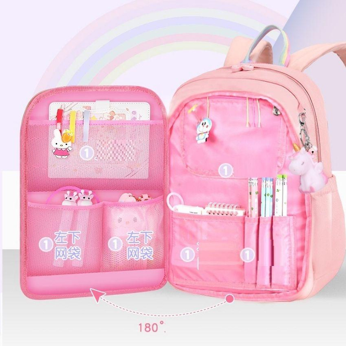 Mua Cặp balo học sinh nữ đi học cấp 1, cấp 2 chất liệu vải dù chống thấm nước cao cấp với nhiều ngăn tiện dụng BLHS10 - ĐEN - SIZE 39 ( Mua Cặp Balo Học Sinh Nữ Đi Học Cấp 1, Cấp 2 Chất Liệu Vải Dù Chống Thấm Nước Cao Cấp Với Nhiều Ngăn Tiện Dụng Blhs10 - Đen - Size 39 (