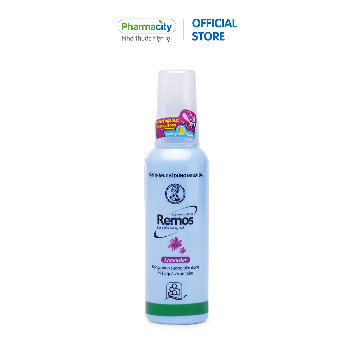 Xịt chống muỗi hương hoa oải hương Remos Lavender (60ml)