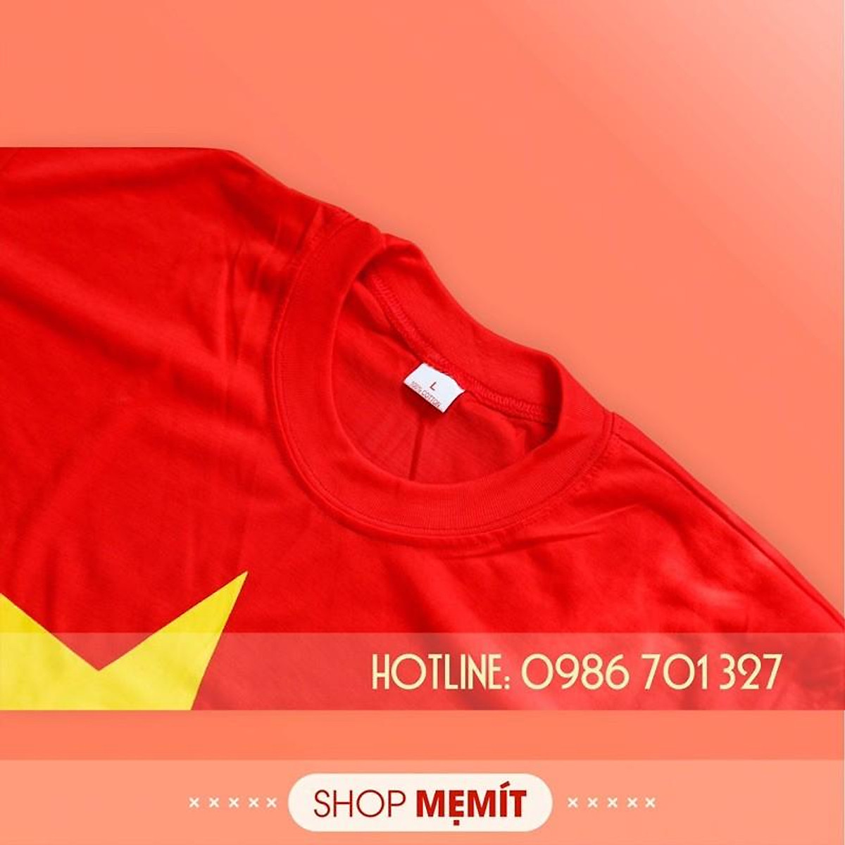 ÁO CỜ ĐỎ SAO VÀNG NGƯỜI LỚN, TRẺ EM ( Hàng Cotton chuẩn) Áo Cờ Đỏ Sao Vàng Người Lớn, Trẻ Em ( Hàng Cotton Chuẩn)