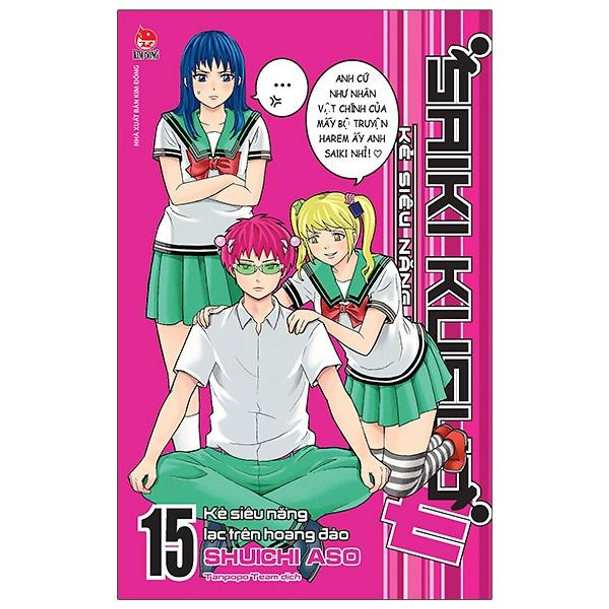 Saiki Kusuo - Kẻ Siêu Năng Khốn Khổ - Tập 15: Kẻ Siêu Năng Lạc Trên Hoang Đảo - Tặng Kèm 1 Trong 2 Bảng Sticker Ngẫu Nhiên