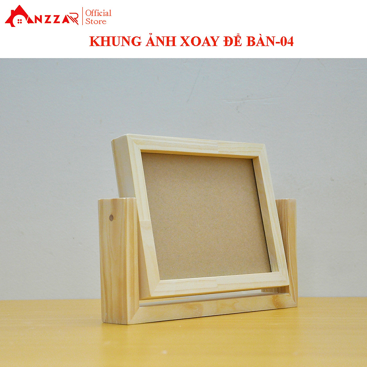 Khung ảnh để bàn xoay dọc nhiều kích thước, khung ảnh trang trí Anzzar-04