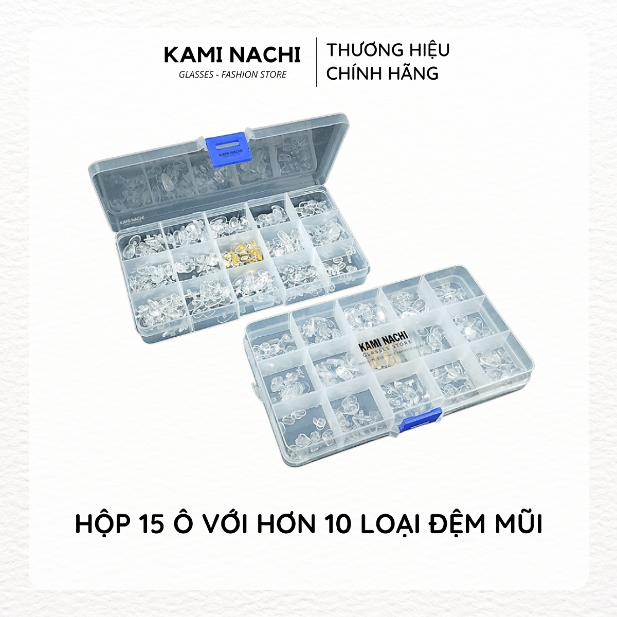 Hộp đệm ve mũi chống trượt chuyên dụng nhiều kích cỡ cho mắt kính KAMI NACHI