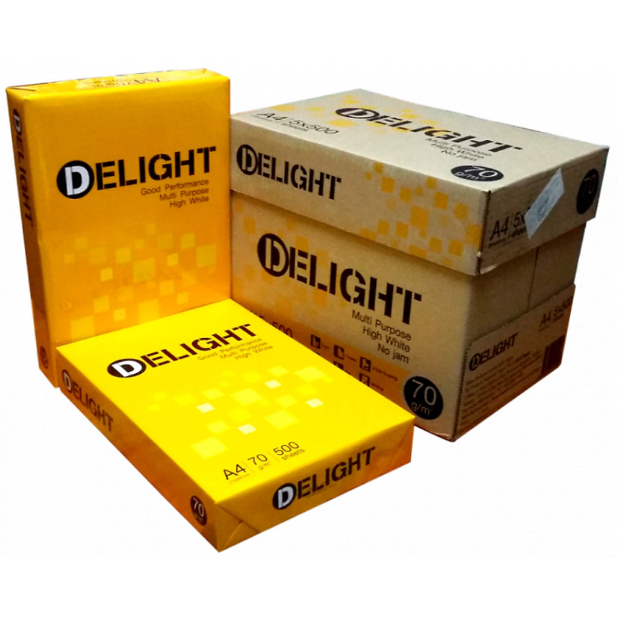 Mua Thùng 5 Ream Giấy photo A4 Delight DL 70gsm tại Ngochy