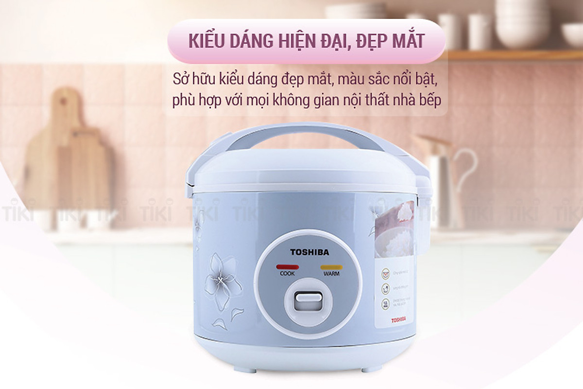 Nồi Cơm Nắp Gài Toshiba RC-10JFM(H)VN (1L) - Hàng chính hãng