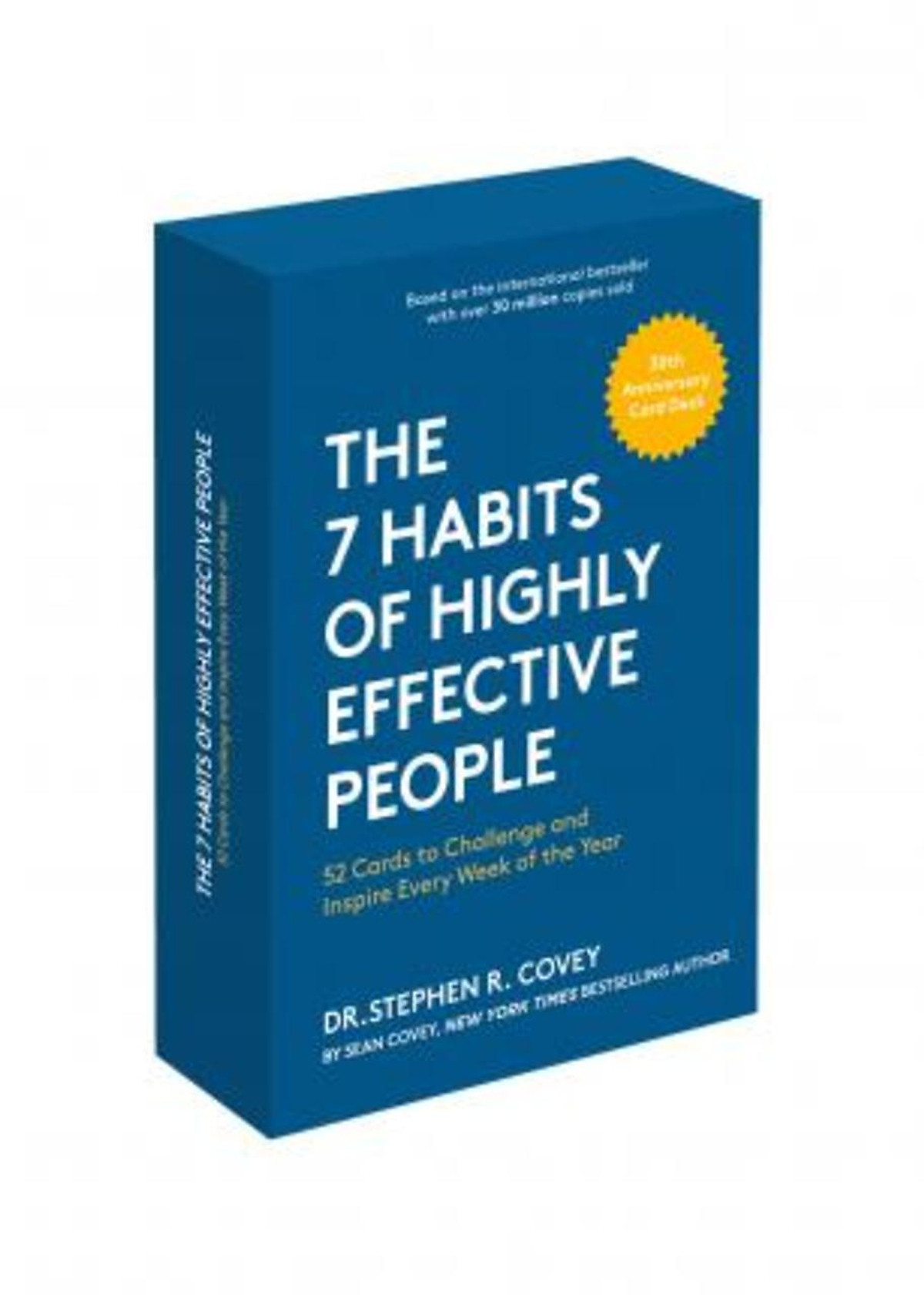 Sách - The 7 Habits of Highly Effective People : 30th Anniversary Card Deck by Stephen R. Covey (US edition, paperback)