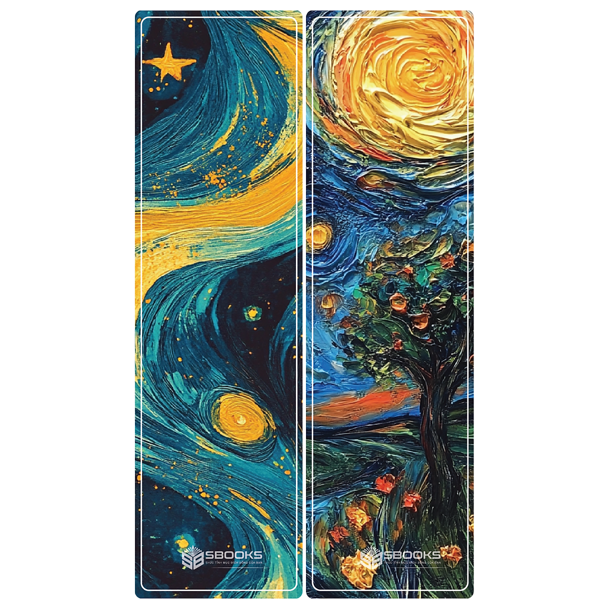 10 Cái Bookmark Kẹp Sách, Dấu Trang Hoạ Tiết Tranh Van Gosh - SBOOKS
