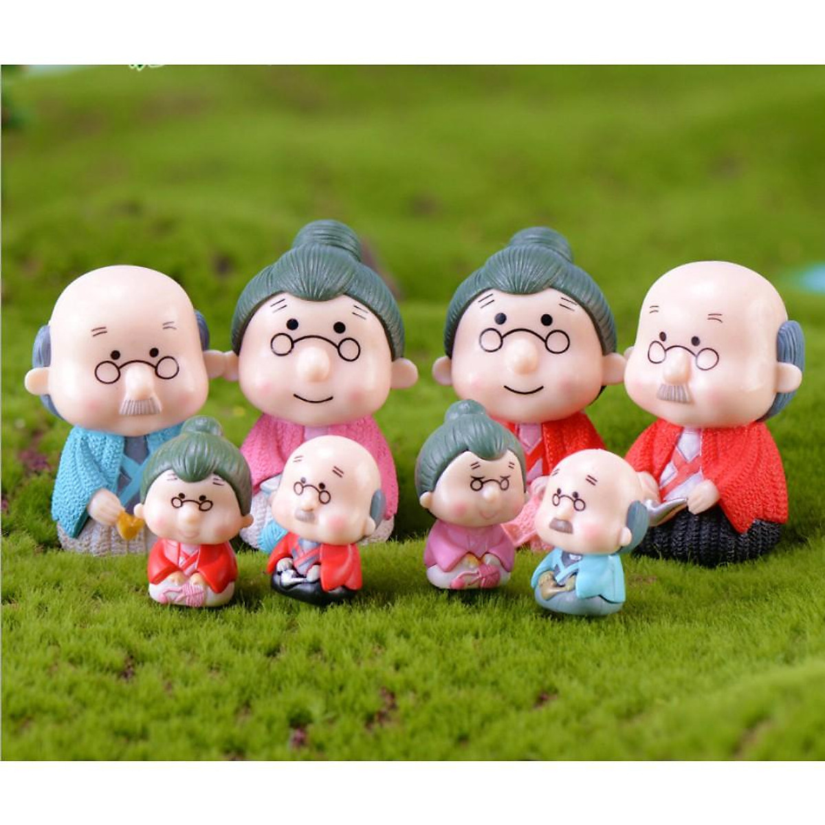 Mua KHO-HN * Bộ mô hình 02 ông bà già size lớn và size nhỏ trang ...