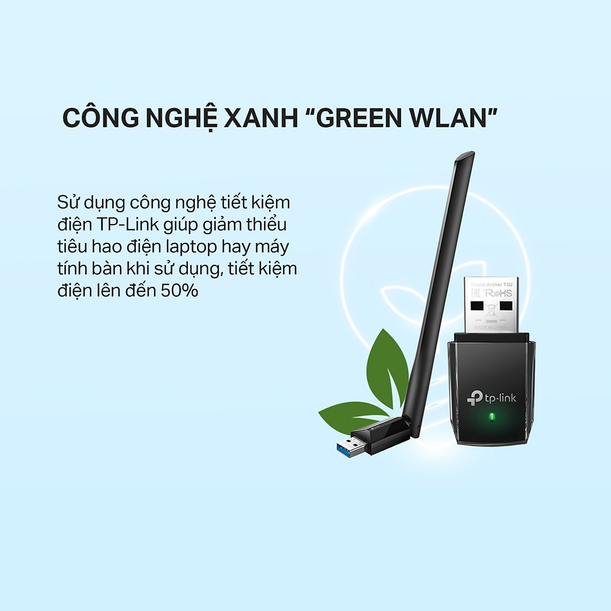 Bộ Thu Wifi TP-Link Archer T3U AC1300Mbps - Hàng Chính Hãng
