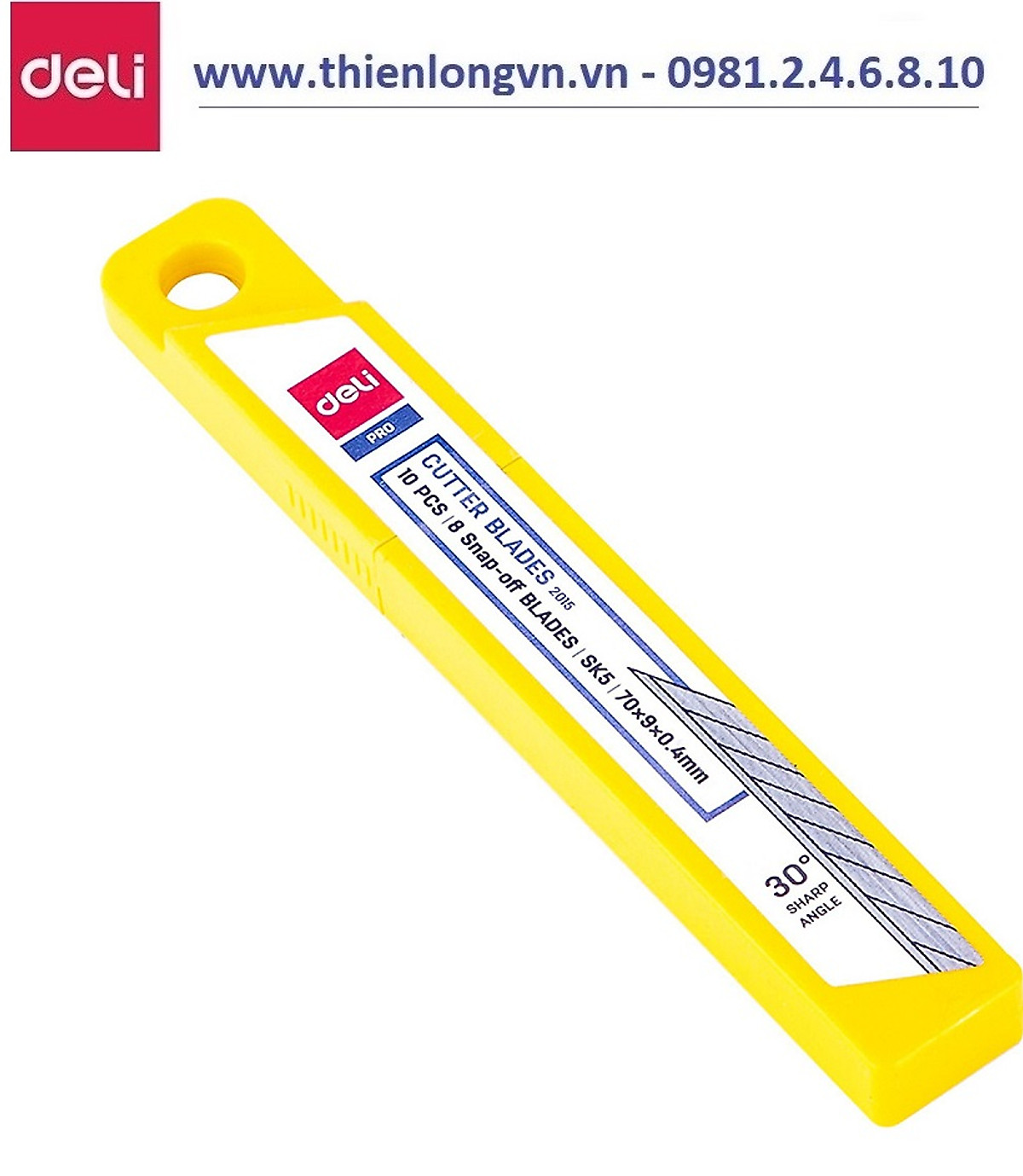 Lưỡi dao trổ 30 độ Deli 2015