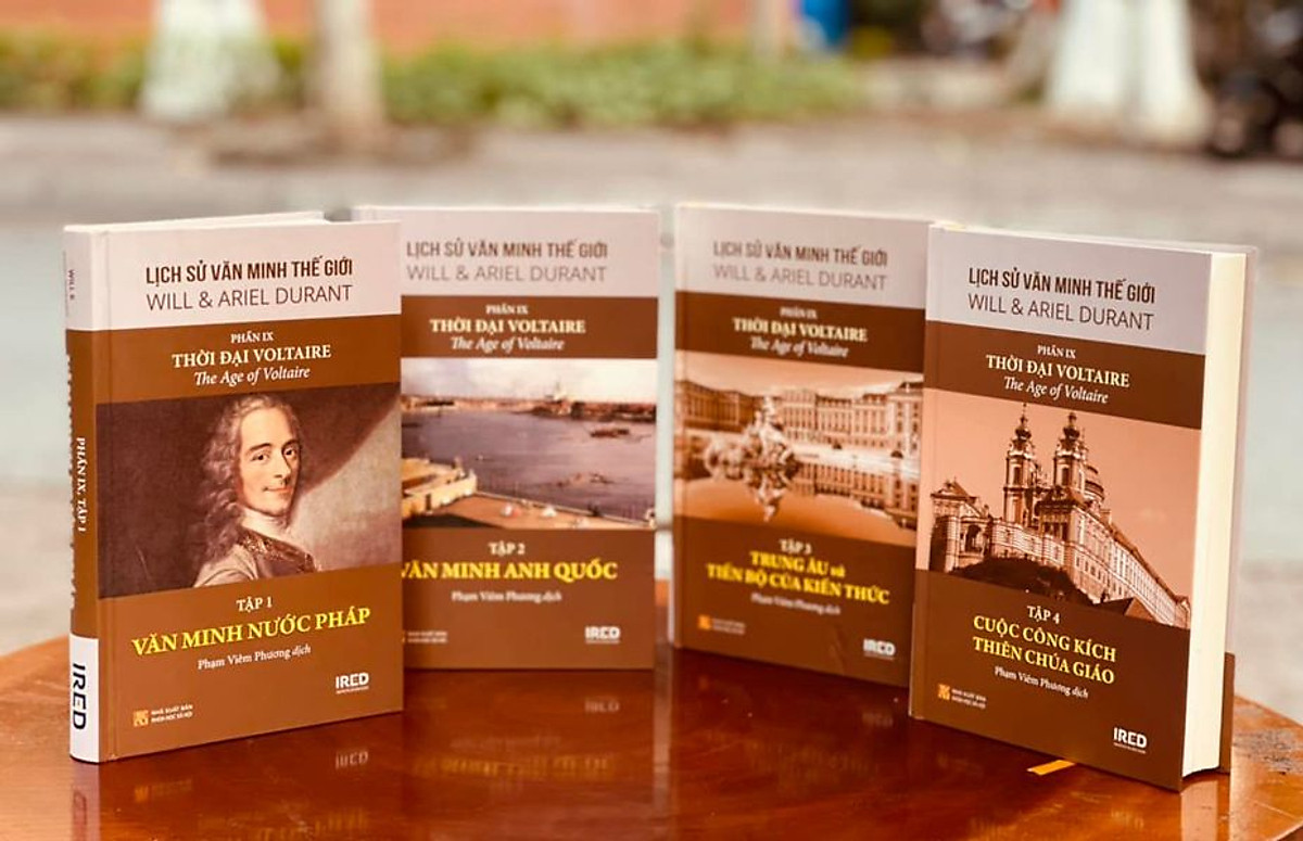 [COMBO TRỌN BỘ 5 PHẦN] – BỘ LỊCH SỬ VĂN MINH THẾ GIỚI: Phần I: DI SẢN PHƯƠNG ĐÔNG - Phần II: ĐỜI SỐNG HY LẠP - Phần IX: THỜI ĐẠI VOLTAIRE - Phần X: ROUSSEAU VÀ CÁCH MẠNG - Phần XI: VĂN MINH THỜI ĐẠI NAPOLEON -