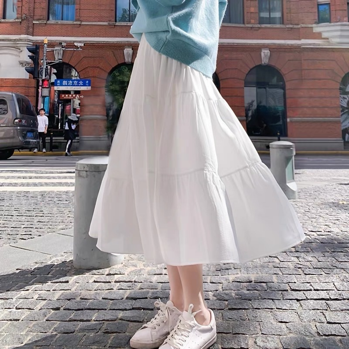 Chân váy dài Chân váy dài 3 tầng silive kiểu dáng năng động trẻ trung   Shopee Việt Nam