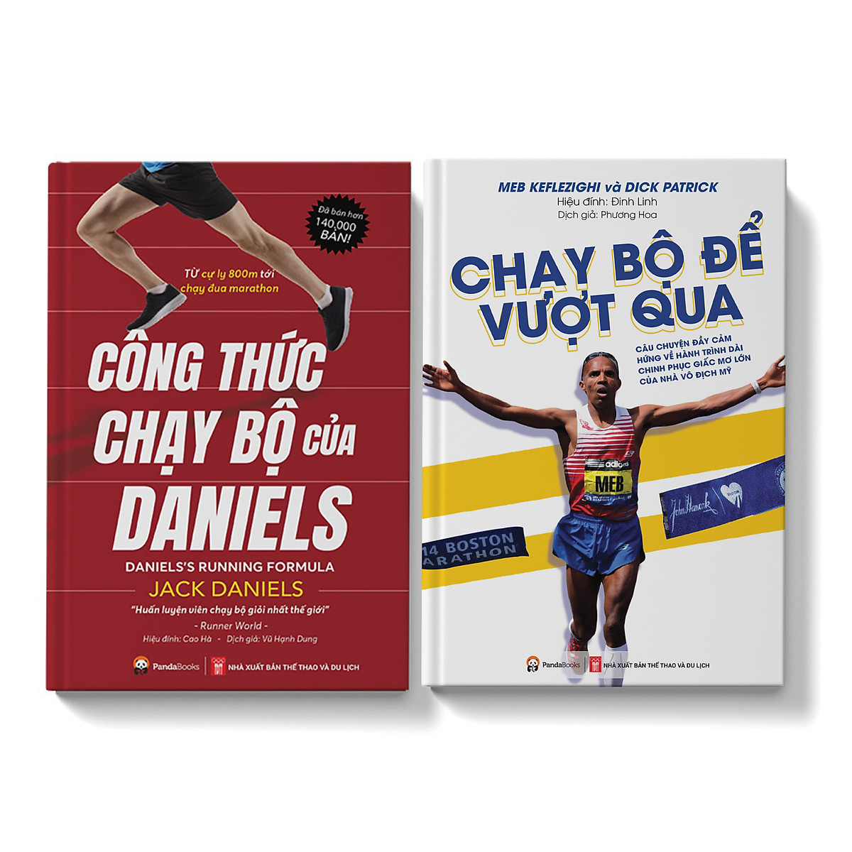 Sách - Combo Chạy Đua Marathon Công Thức Chạy Bộ Của Daniels - Chạy Bộ Để Vượt Qua - Pandabooks