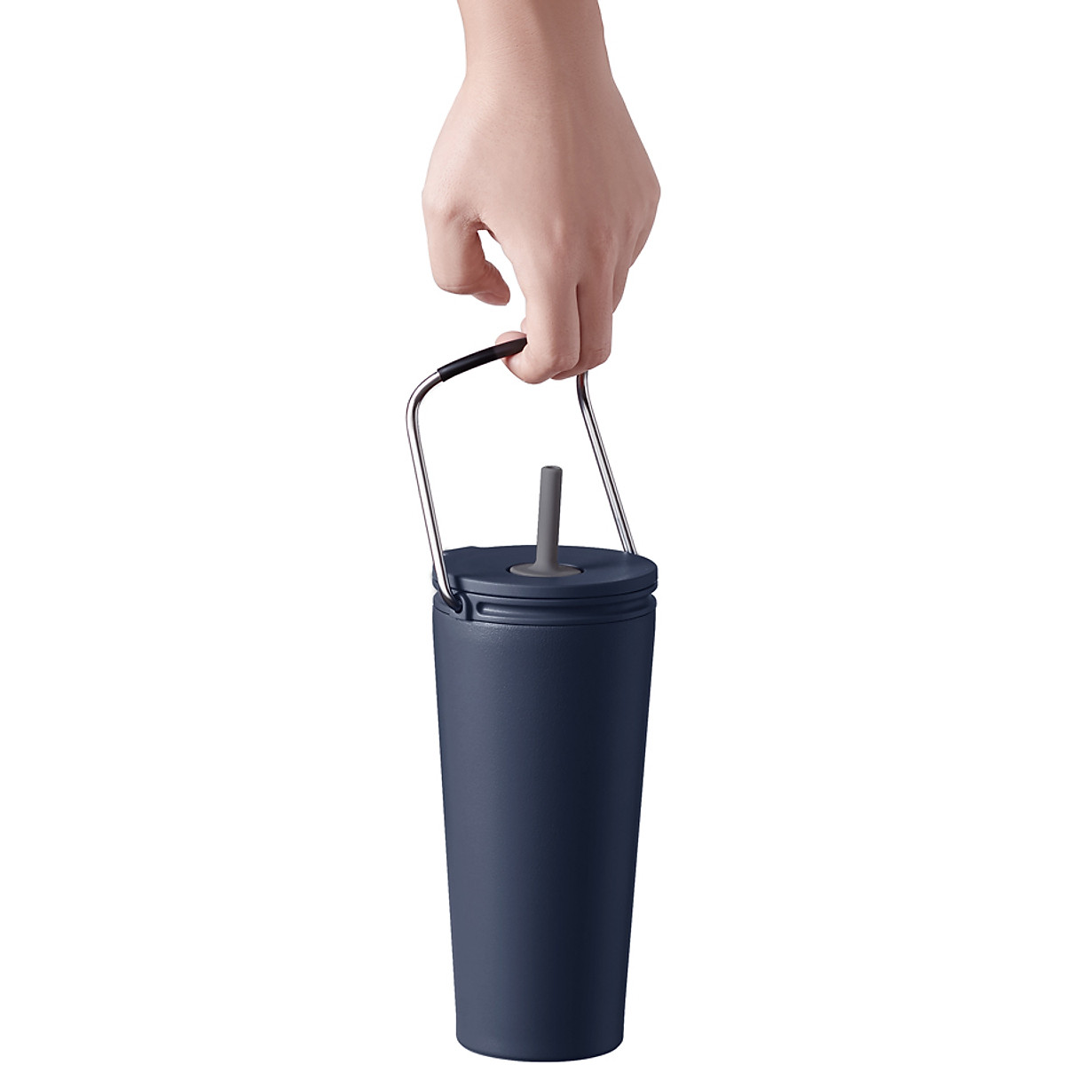 Bình giữ nhiệt có ống hút Lock&Lock Bucket Tumbler with Straw LHC4268 540ml
