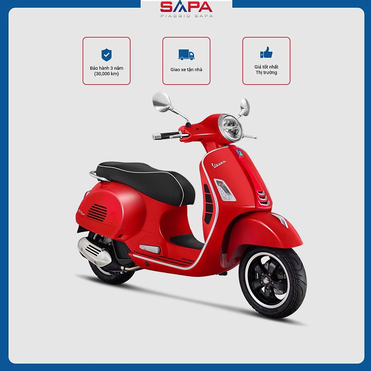 VESPA GTS SUPER ABS 125 IGET Màu Đen  Trả góp Piaggio