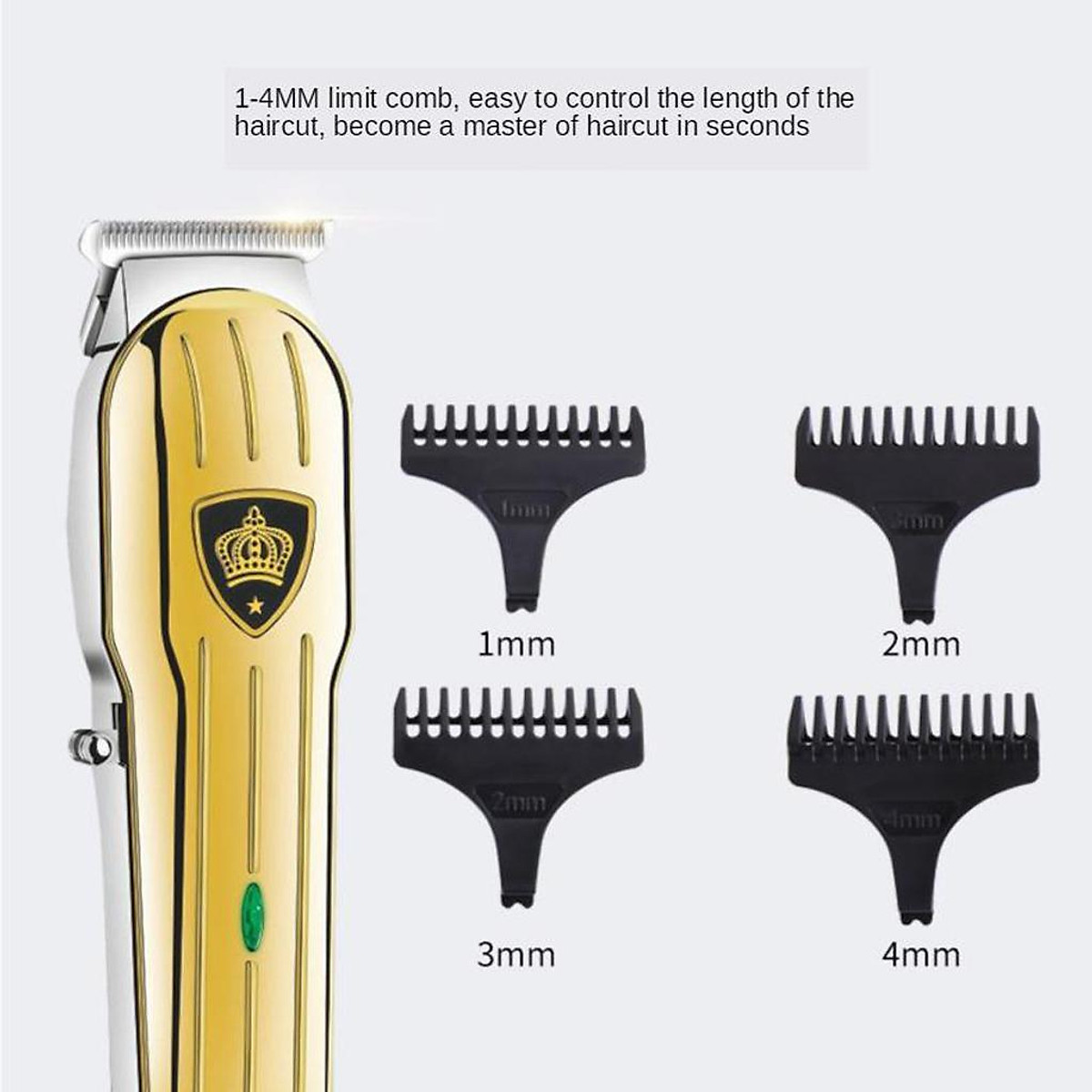 Pro Hair Clipper Set Men's Trimmer Cutter USB Rechargeable Haircut Grooming Kit Pro Hair Clipper Set Men's Trimmer Cutter USB Rechargeable Haircut Grooming Kit
