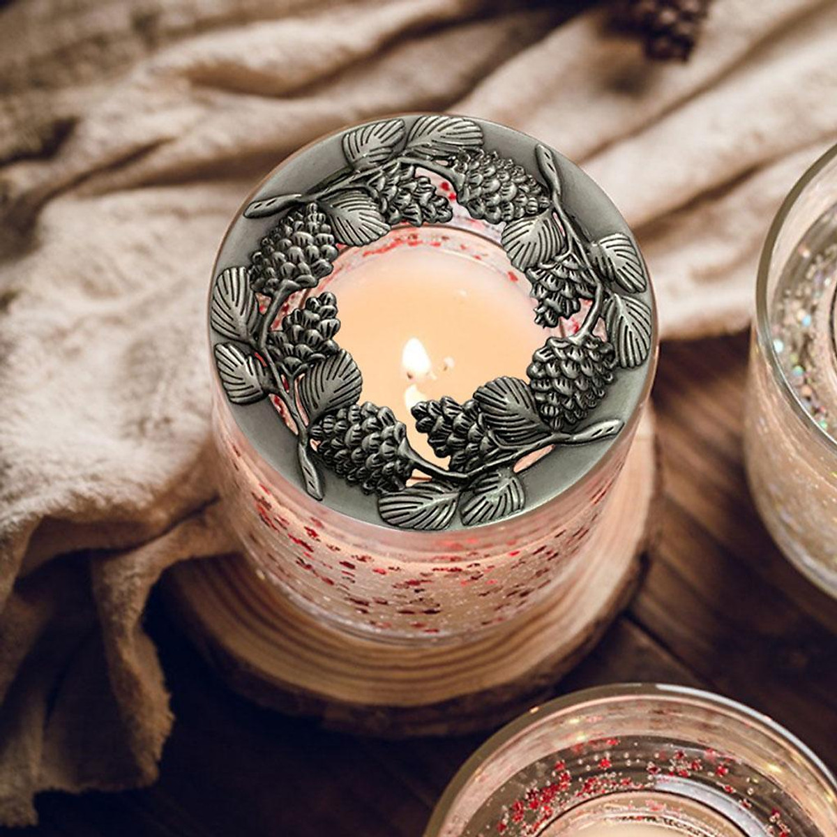 Vintage Style Candle Lid 3.2'' Topper Accelerate Melting Evenly ...