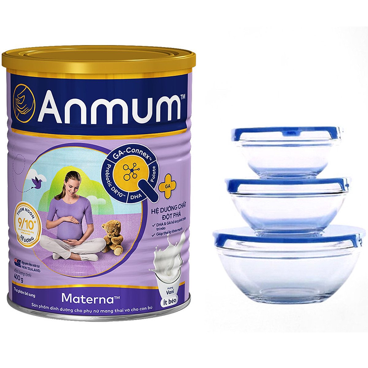Sữa Bột Dành Cho Mẹ Bầu Anmum Materna Hương Vani 800g - Tặng bình nước thể thao