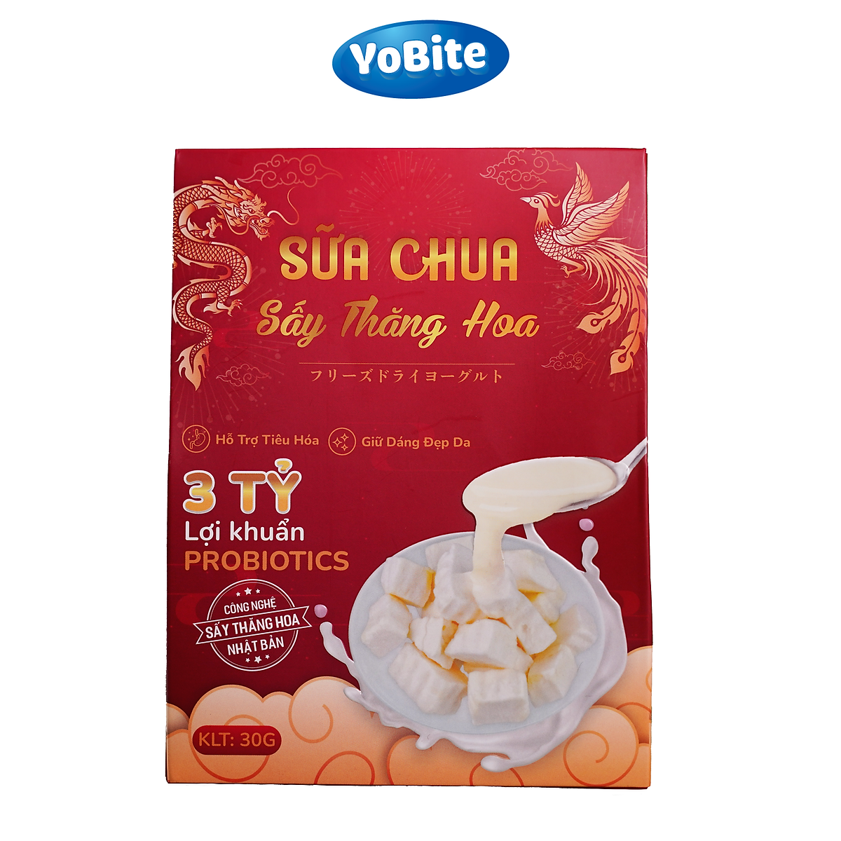 Sữa Chua Khô Sấy Thăng Hoa YOBITE Vị Tổng hợp 30gr Hỗ Trợ Tiêu Hóa Tăng Cường Đề Kháng