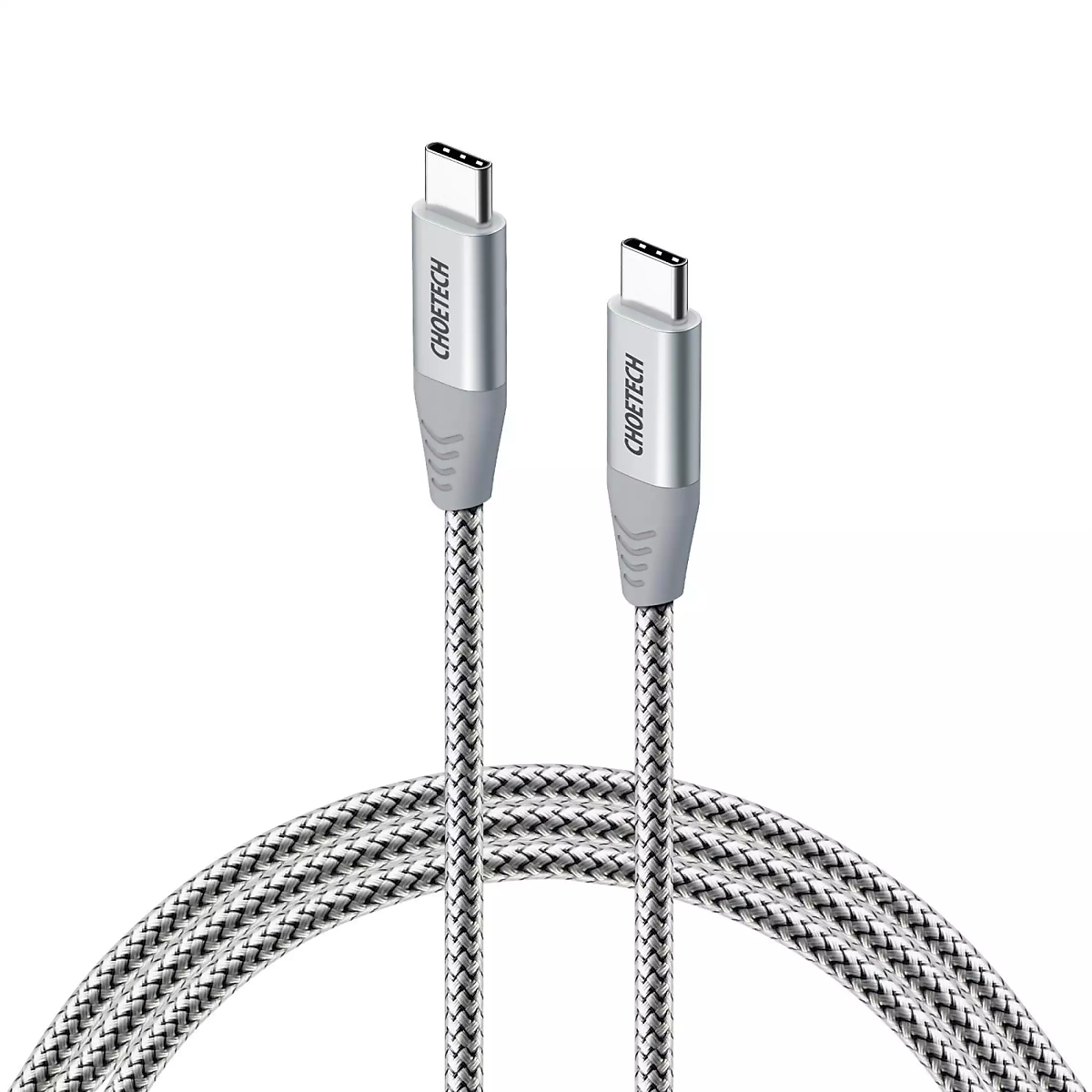 Bộ Củ Sạc Nhanh Type C 40W, Sạc 2 Cổng 20W Cho iPhone 15, iP16, Cho SamSung PPS 25W CHOETECH Q5006 Và Cáp CC0005-S - Hàng Chính Hãng