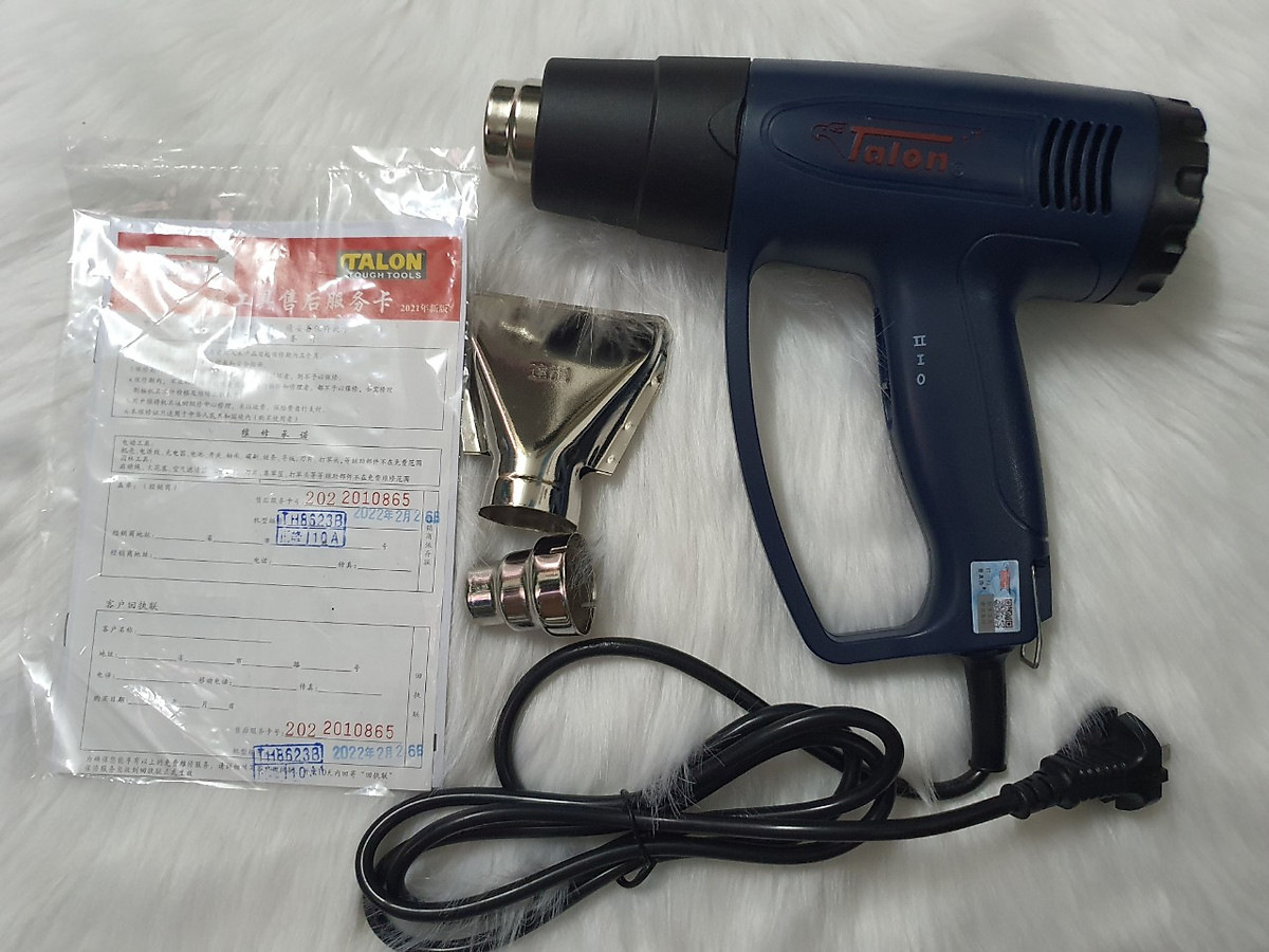 Máy khò nhiệt, máy thổi nóng 2000W Talon TH8623B, hàng xịn chính hãng - Hàng chính hãng