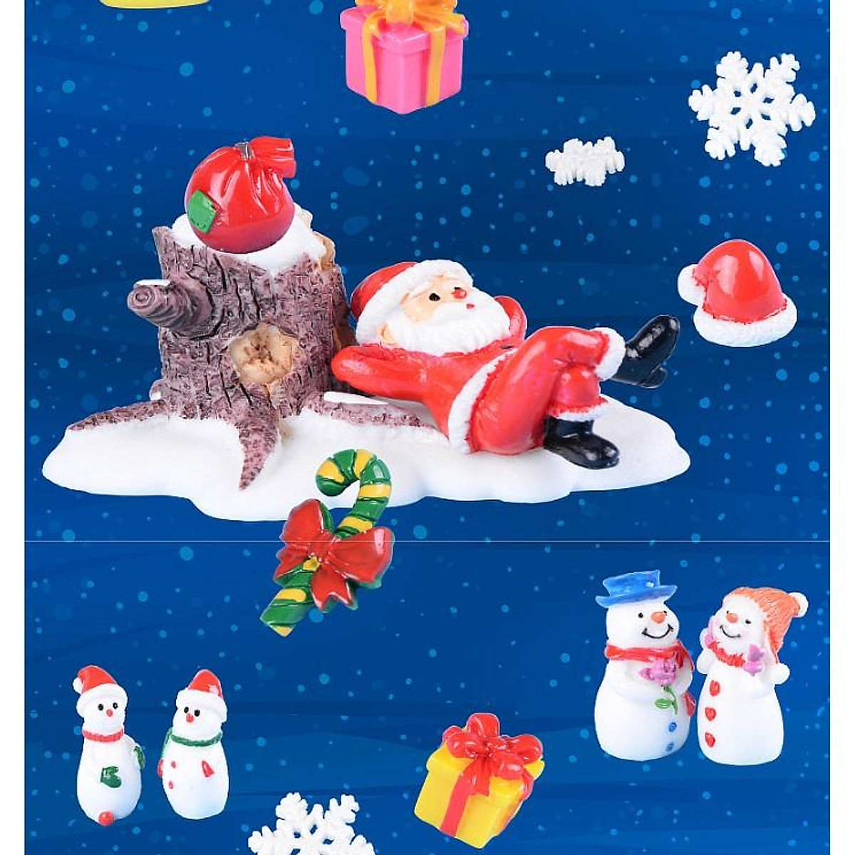 Baoblaze Mô Hình Ông Già Noel Mô Phỏng Búp Bê Nhồi Bông Tượng Ông Già Noel  Và Tượng Nhỏ Trang Trí Bàn Mô Hình Ông Già Noel Đứng Cho Phòng Ngủ Phòng